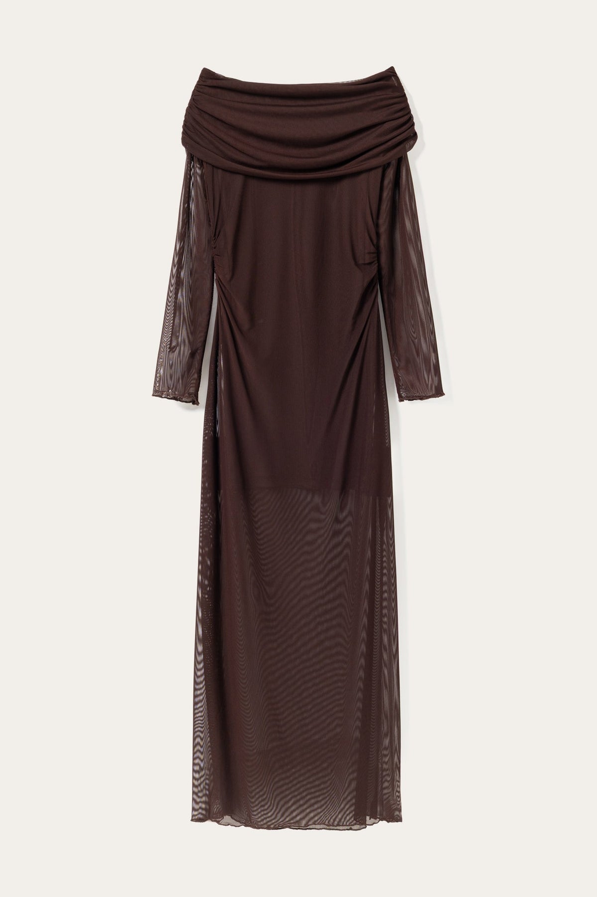 N-Melani LS Dress Dark Chocolate