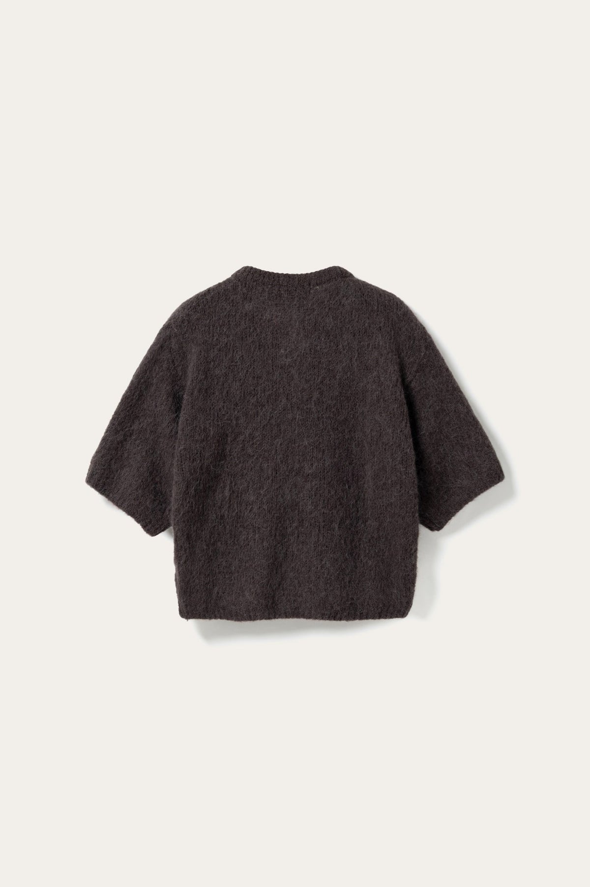 N-Kae SS Knit Cardigan Chocolate