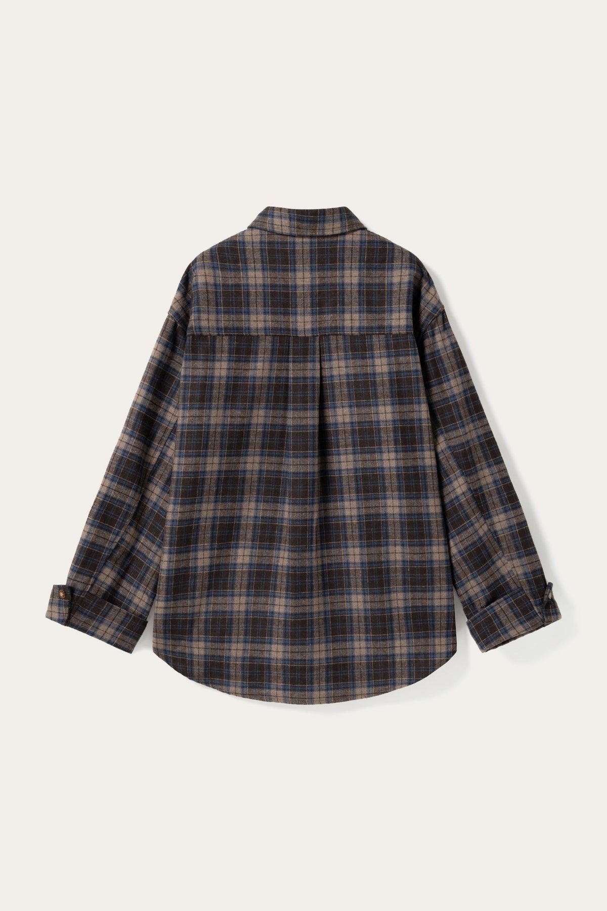 N-Marlon Shirt Brown Blue Check