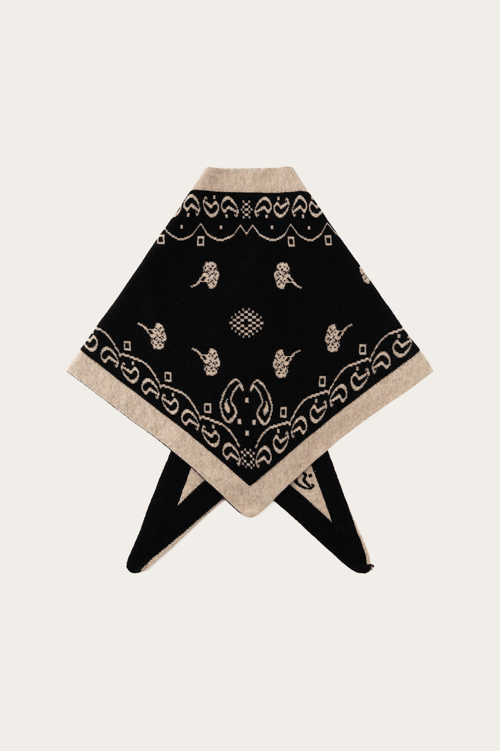 N-Neomi Scarf Sand Black Mix