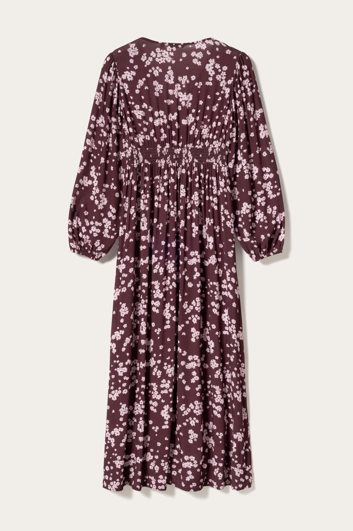 N-Lilith Maxi Dress Deja Burgundy Print