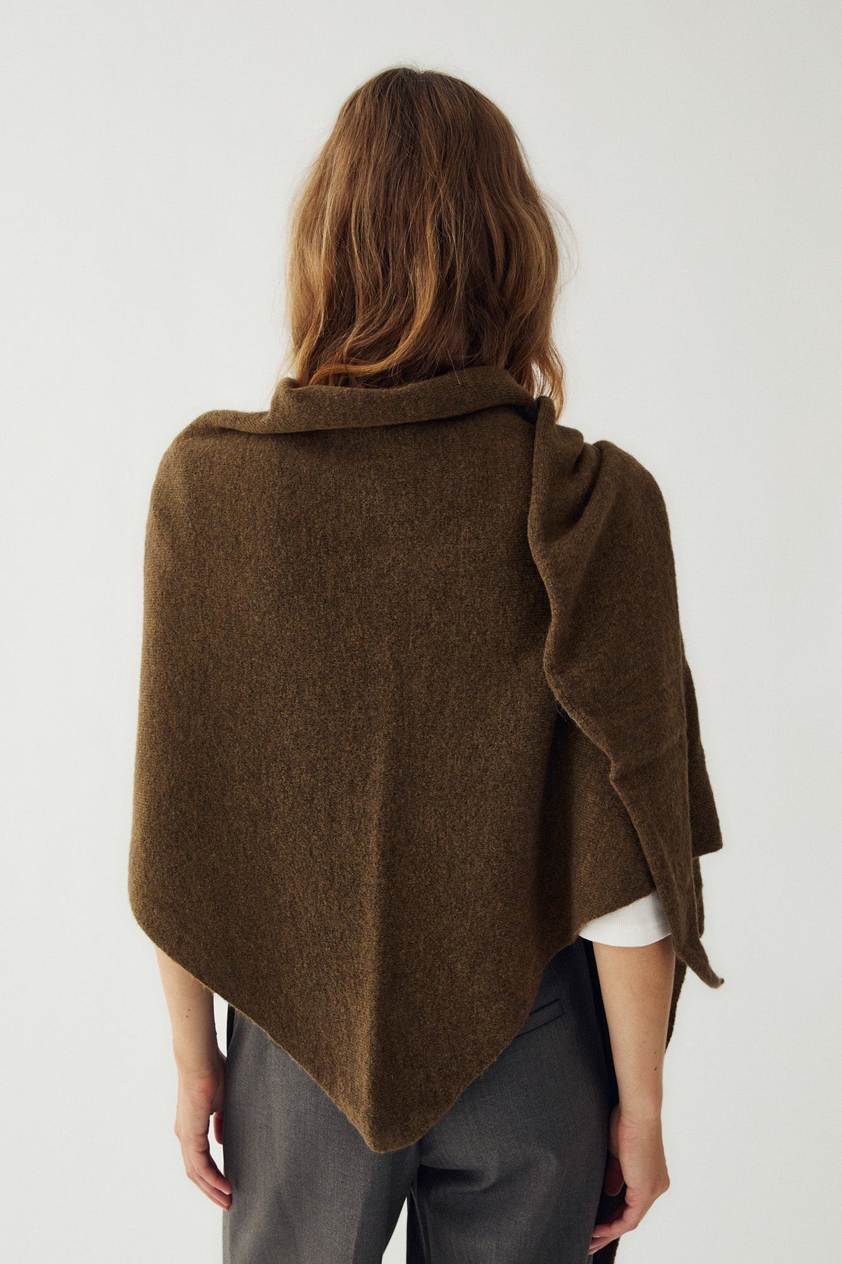 N-Loena Knit Scarf Military Green Melange