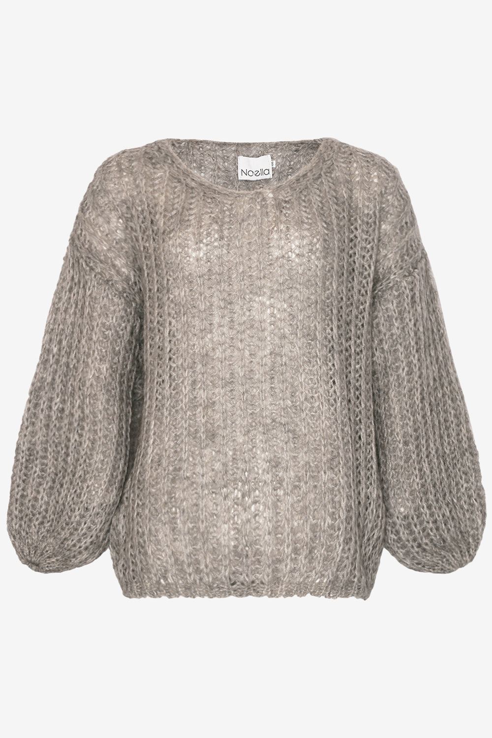 Noellas Joseph Knit Sweater Light Grey. Køb Striktrøjer hos www.noellafashion.dk