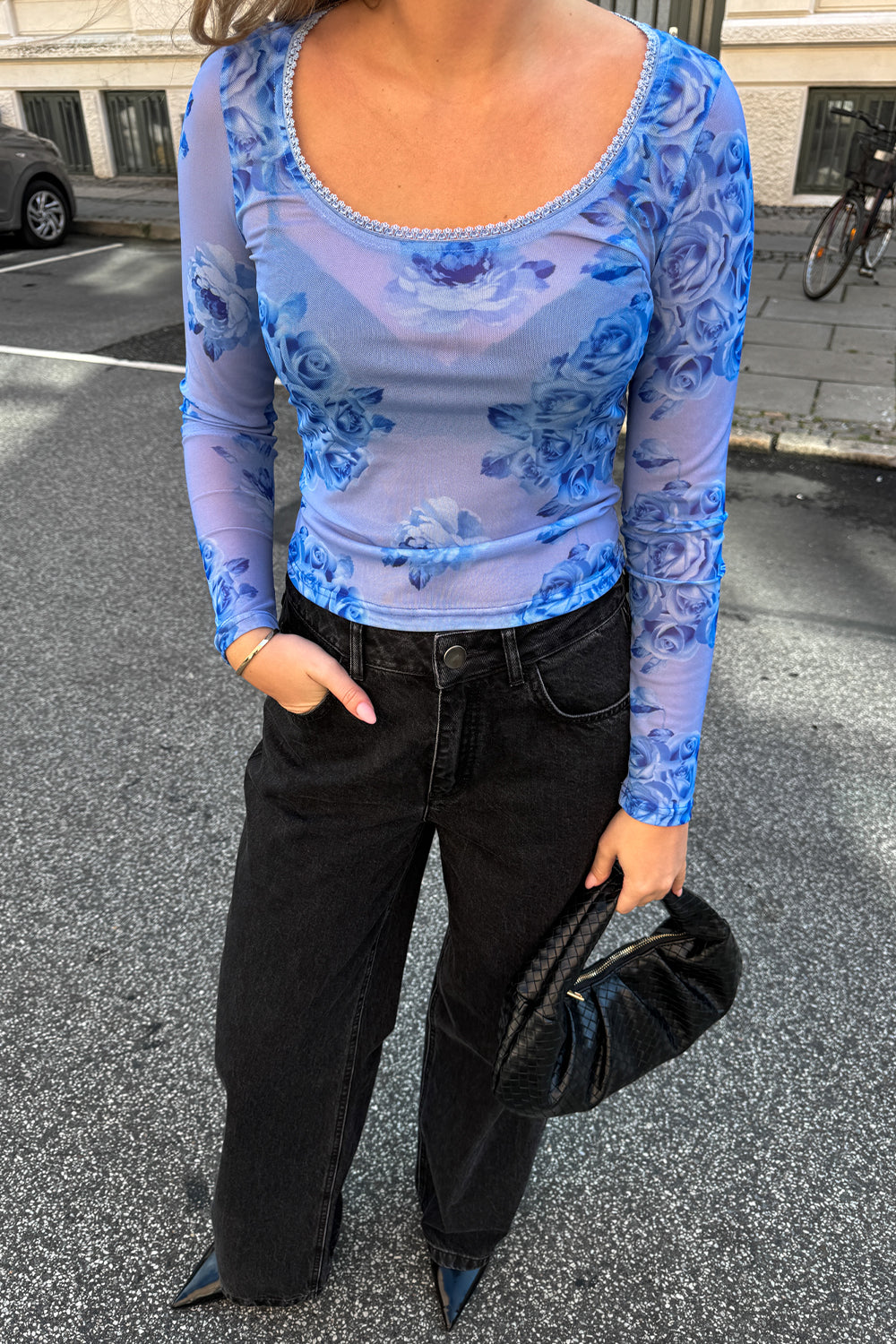 Kilea Top LS Tobi Blue Print